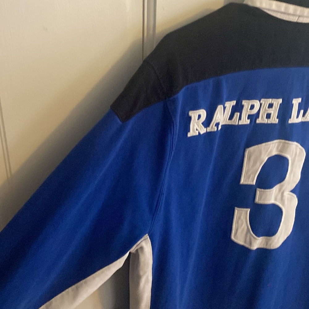 Rare Blue Ralph Lauren Polo Snow  Challenge #3 Long sleeve shirt - Picture 3 of 5